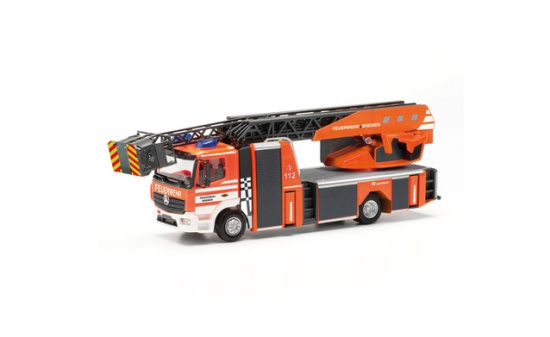 Herpa 097840 Mercedes-Benz Atego `13 Rosenbauer Drehleiter 