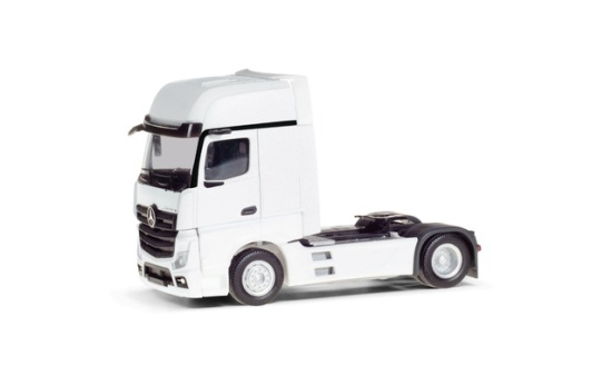 Herpa 317948 Mercedes-Benz Actros L Gigaspace Solozugmaschine 2achs, weiß 1:87