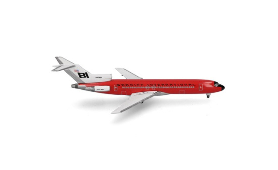 Herpa 537551 Braniff International Boeing 727-200 - Solid Red 1:500