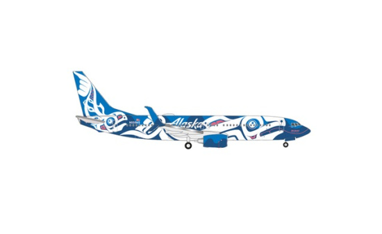Herpa 537643 Alaska Airlines Boeing 737-800 
