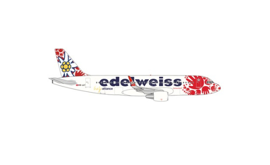 Herpa 537650 Edelweiss Air Airbus A320 