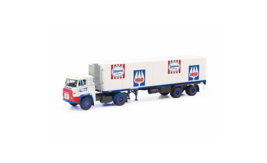 Herpa 87MBS026314 Scania Vabis LB 76 Kühlkoffer-Sattelzug 