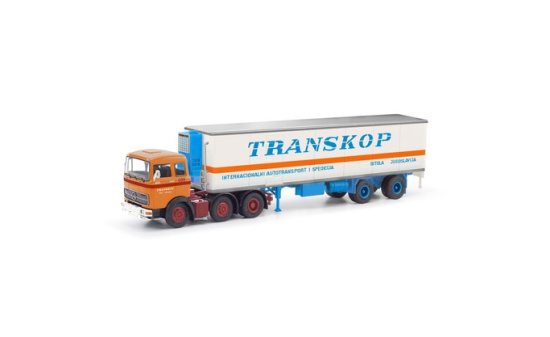 Herpa 87MBS026406 Mercedes-Benz LPS 2032 Kühlkoffer-Sattelzug 