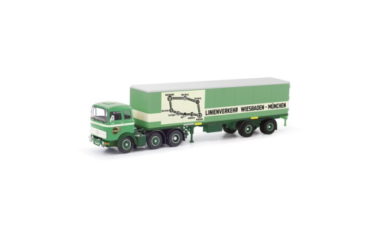 Herpa 87MBS026468 Mercedes-Benz LPS 2032 Koffer-Sattelzug 