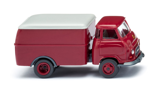Wiking 034401 Hanomag Kurier Kastenwagen - purpurrot 1:87