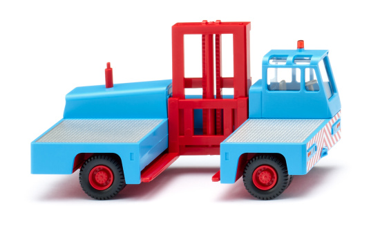 Wiking 066703 Seitenstapler - hellblau/rot 1:87