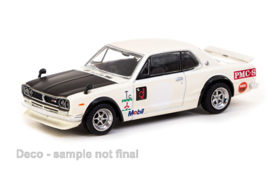 Tarmac TART64G-043-WH2 Nissan Skyline 2000 GT-R (KPGC10) - weiss 1:64