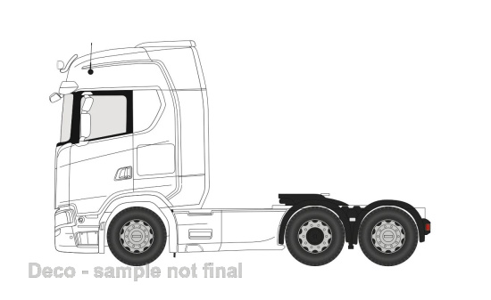Oxford OXF76WHSNGCAB Scania S Series - weiss 1:76
