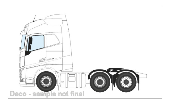Oxford OXF76WHVOLCAB Volvo FH - weiss 1:76