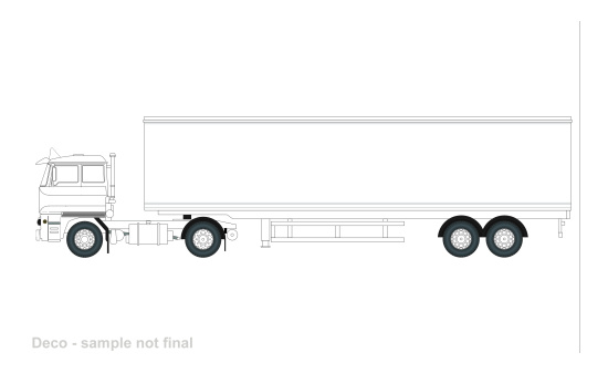 Oxford OXFSP184A DAF 3300 - weiss 1:76
