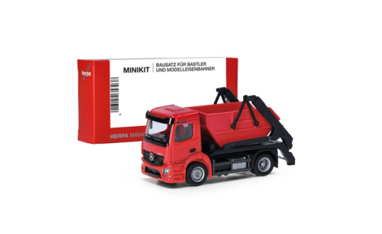 Herpa 013994 Herpa MiniKit: Mercedes-Benz Actros S Absetzkipper AK12, rot 1:87