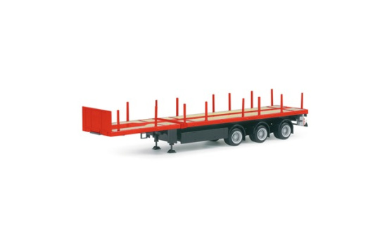 Herpa 076050-002 Nooteboom Teletrailer 3achs, rot 1:87