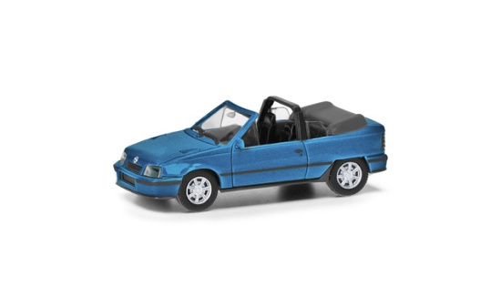 Herpa 430920 Opel Kadett E Gsi Cabrio, laserblaumetallic 1:87