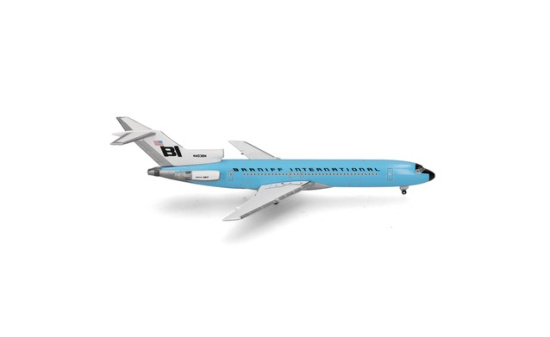 Herpa 537544 Braniff International Boeing 727-200 - N403BN - Solid New Dark Blue 1:500