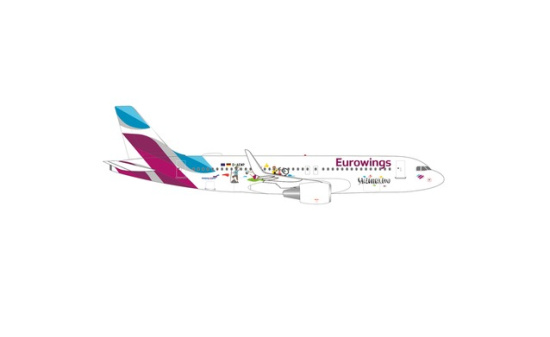 Herpa 537698 Eurowings Airbus A320 Salzburger Land D-AEWP 1:500