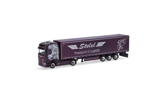 Herpa 956505 Scania CS 20 HD Gardinenplanen-Sattelzug 