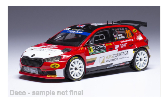 IXO IXORAM922SPLQ.22 Skoda Fabia Rally2 - Rallye Monte Carlo - C.Ingram - H.MCKillop 1:43