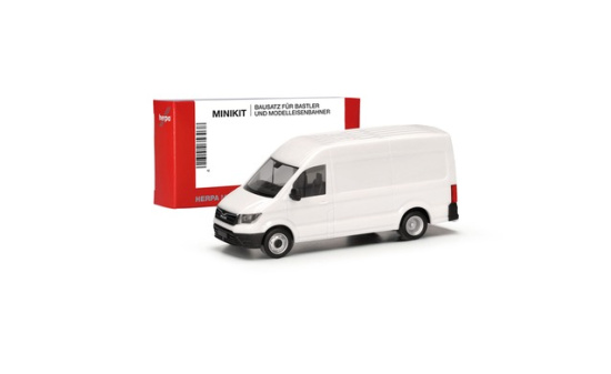 Herpa 014021 Herpa MiniKit: MAN TGE Kasten HD mit Zwillingsbereifung, weiß 1:87