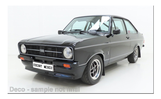 Sun Star SUN4634R Ford Escort MkII Mexico - schwarz 1:18