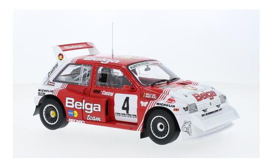 Sun Star SUN5543 MG Metro 6R4 - Belga - Lotto Bianchi Rallye - M.Duez - W.Lux - Vorbestellung 1:18