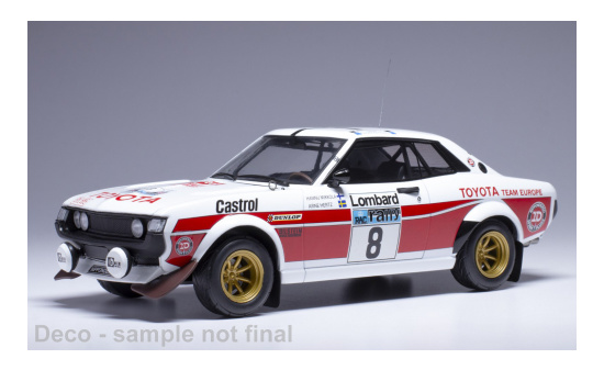 IXO IXO18RMC189A.22 Toyota Celica 2000 GT (RA21) - RAC Rally - H.Mikkola - A.Hertz 1:18
