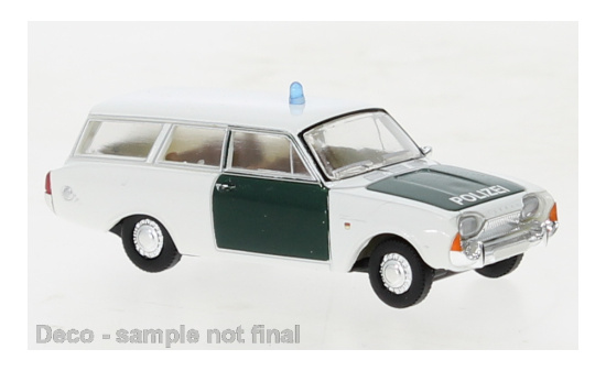 Brekina BRE19480 Ford Taunus P3 Turnier - Polizei 1:87