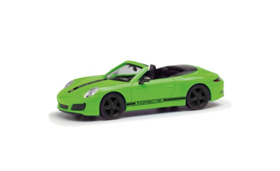 Herpa 420365 Porsche 911 (991) Carrera 2 Cabrio, lizardgrün 1:87