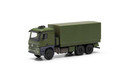 Herpa 747165 Mercedes-Benz Arocs 6x6 Pritsche/Plane, undekoriert 1:87