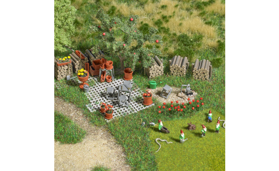 Busch 1835 Garten-Set - Vorbestellung 1:87
