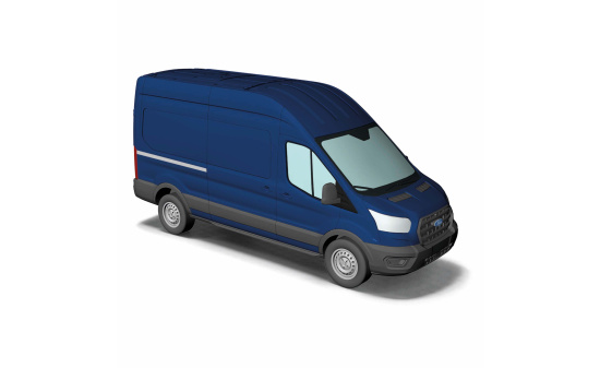Busch 54501 Ford Transit Kasten, Blau - Vorbestellung 1:87
