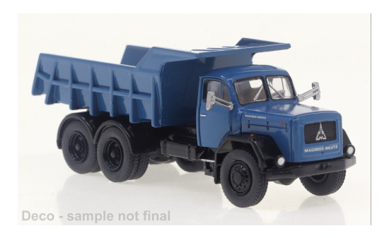 Brekina BRE83302 Magirus Jupiter Kipper - blau , schwarz 1:87