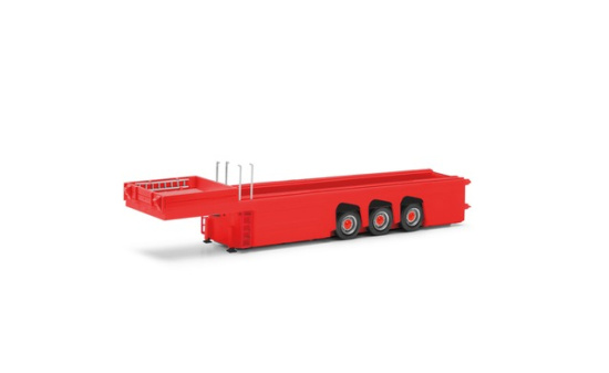 Herpa 076418-004 Betonteileauflieger 3achs, rot 1:87
