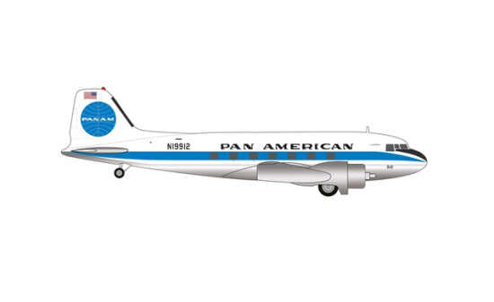 Herpa 573382 Pan American World Airways Douglas DC-3 - N19912 