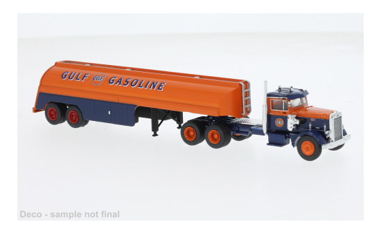 Brekina BRE85763 Peterbilt 281 Tank-SZ - Gulf 1:87