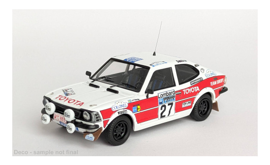 Trofeu TRORR.UK105 Toyota Corolla Levin - RAC Rally - L.Asterhag - A.Gullberg - Vorbestellung 1:43