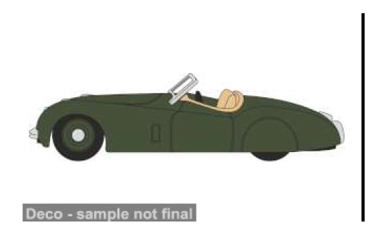 Oxford OXF76XK120006 Jaguar XK120 - grün - Vorbestellung 1:76