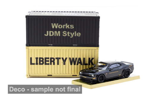 Tarmac TART64G-TL039-BK Dodge Challenger SRT Hellcat LB-Works - schwarz (Metallic) - Vorbestellung 1:64
