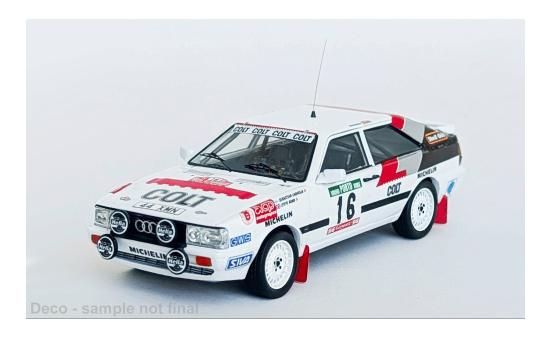 Trofeu TRODSN-287 Audi quattro - Rally Portugal - S.Lindholm - S.Bond - Vorbestellung 1:43