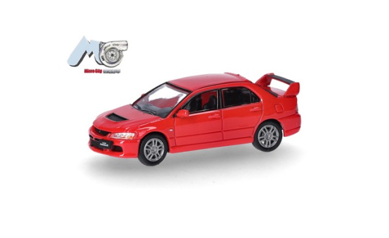 Micro City 87MC000005 MicroCity: Mitsubishi Lancer Evolution 9, rot (2005-2007) 1:87