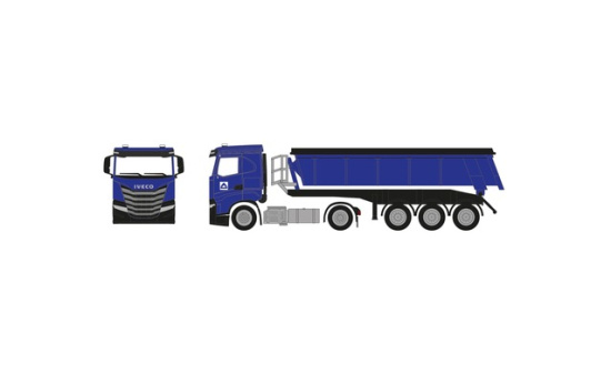 Herpa 960052 Iveco S-Way ND Thermomulden-Sattelzug 