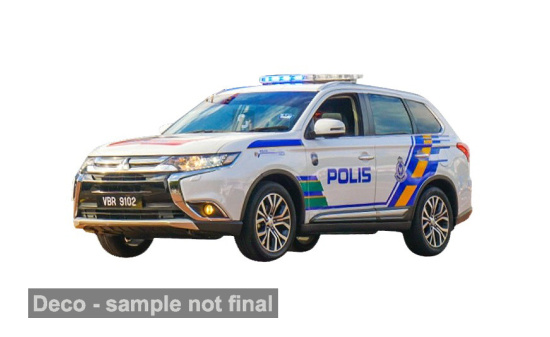 Sun Star SUN29402 Mitsubishi Outlander - Police (MYS) - Vorbestellung 1:43
