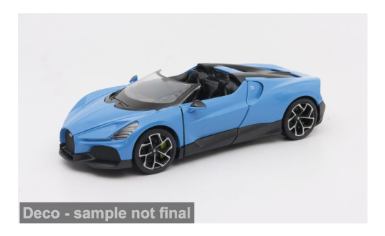 Welly WEL24127BLUE Bugatti W16 Mistral - blau , schwarz - Vorbestellung 1:24