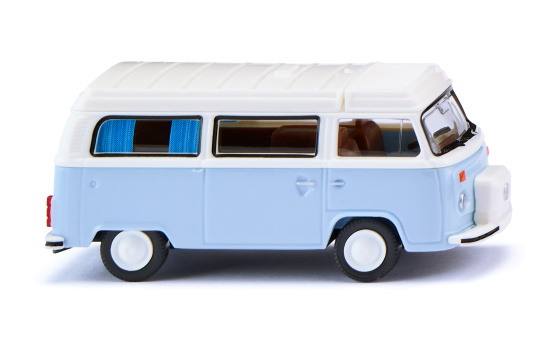 Wiking 031804 VW T2b Campingbus - weißblau/weiß 1:87