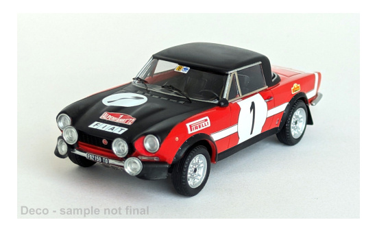 Trofeu TRODSN-304 Fiat 124 Spider - Alpenfahrt - H.Lindberg - H.Eisendle - Vorbestellung 1:43