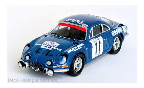 Trofeu TRORR.AL133 Alpine A110 - Rally Tap - P.Smith - P.Russell - Vorbestellung 1:43