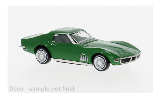 Brekina BRE19989 Chevrolet Corvette C3 - grün (Metallic) - Vorbestellung 1:87