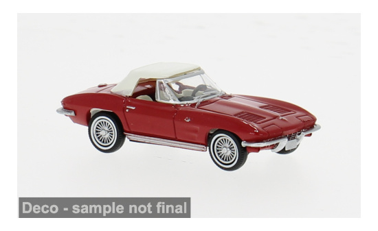 Brekina BRE18026 Chevrolet Corvette C2 Cabrio - rot - Vorbestellung 1:87