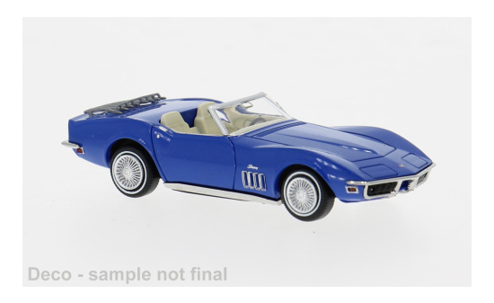 Brekina BRE19992 Chevrolet Corvette C3 - blau - Vorbestellung 1:87