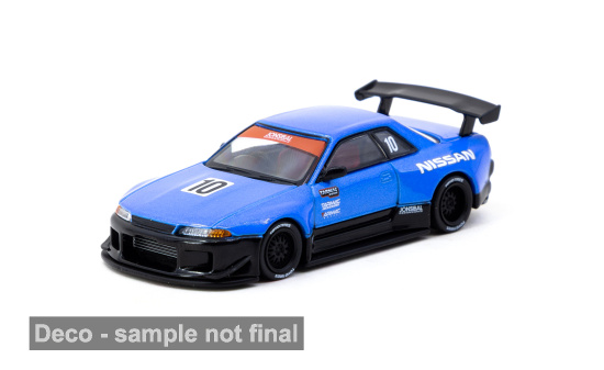 Tarmac TART64G-061-10TH Nissan Skyline (R32) (Tarmac Works 10th Anniversary) - blau , schwarz - Vorbestellung 1:64