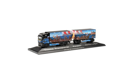 Herpa 122337 MAN TGX GM Getränkekoffer-Hängerzug 
